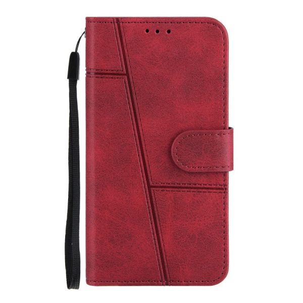 iPhone 8 Plus   7 Plus Læder Cover m. Pung og Strop - Rød on Sale