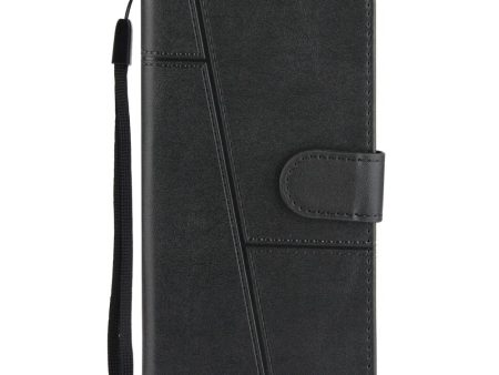 iPhone 8 Plus   7 Plus Læder Cover m. Pung og Strop - Sort For Discount