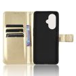 OnePlus Nord CE 3 Lite Læder Cover m. Pung & Ståfunktion - Guld Online Hot Sale