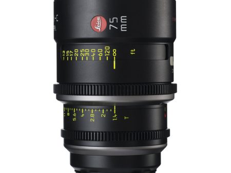 Leica Summilux-C 75mm T1.4 - PL Mount (Markings in Feet) Online now