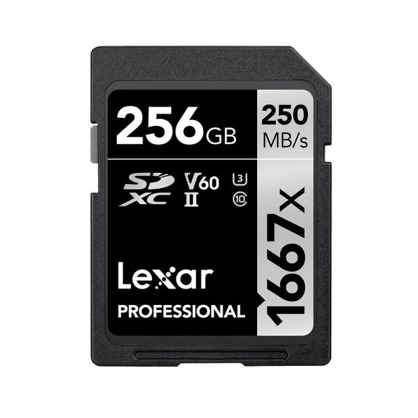 Lexar Professional 1667x 256GB SDXC UHS-II Card For Sale