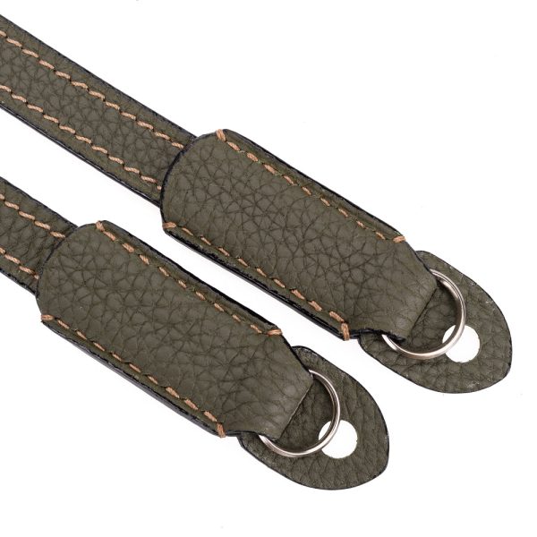 Arte di Mano Classic Neck Strap, Reinforced, 95cm - Shrunken Calf Khaki Supply