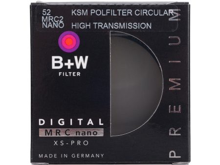 B+W  52mm XS-Pro Kaesemann High Transmission Circular Polarizer MRC-Nano Filter For Sale