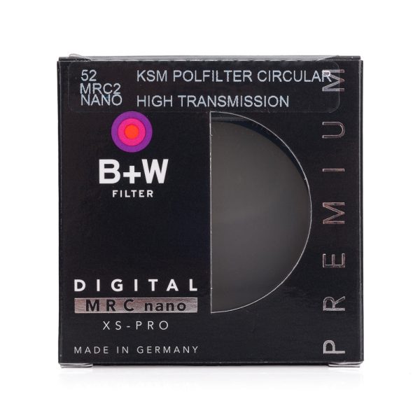 B+W  52mm XS-Pro Kaesemann High Transmission Circular Polarizer MRC-Nano Filter For Sale