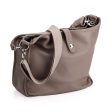 Oberwerth Kate Camera Business Bag, Grey Leather with Silver Buckles, Clutch and Keywallet Discount