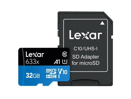 Lexar High Performance 32GB MicroSDHC, 633X, UHS-I with SD Adapter Online Hot Sale