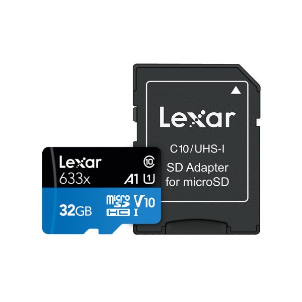 Lexar High Performance 32GB MicroSDHC, 633X, UHS-I with SD Adapter Online Hot Sale