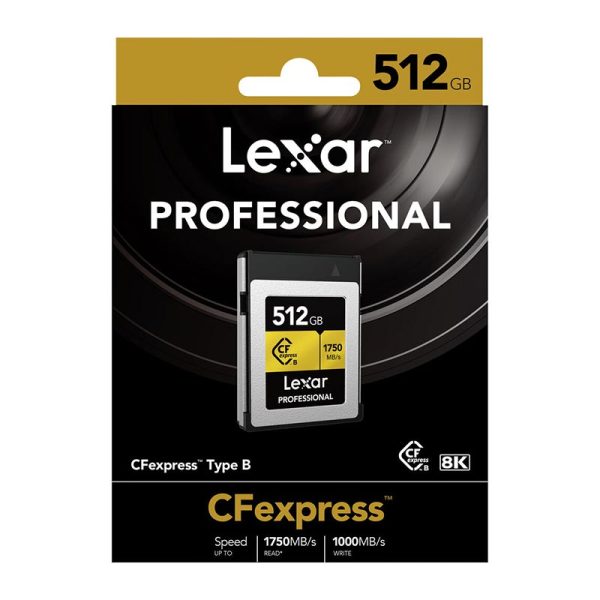 Lexar 512GB Professional CFexpress Type B Card, Gold Series For Discount