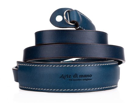 Arte di Mano Classic Neck Strap, 95cm - Buttero Navy For Sale