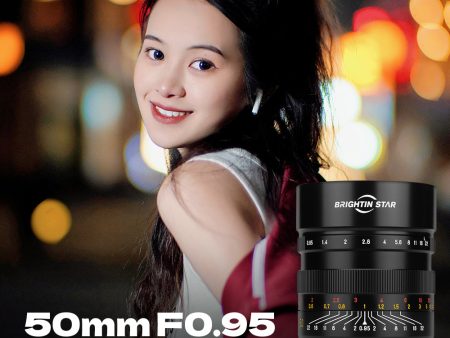 50mm F0.95 Full Frame Large Aperture Manual Focus Mirrorless Camera Lens, Fit for Sony E Mount Discount