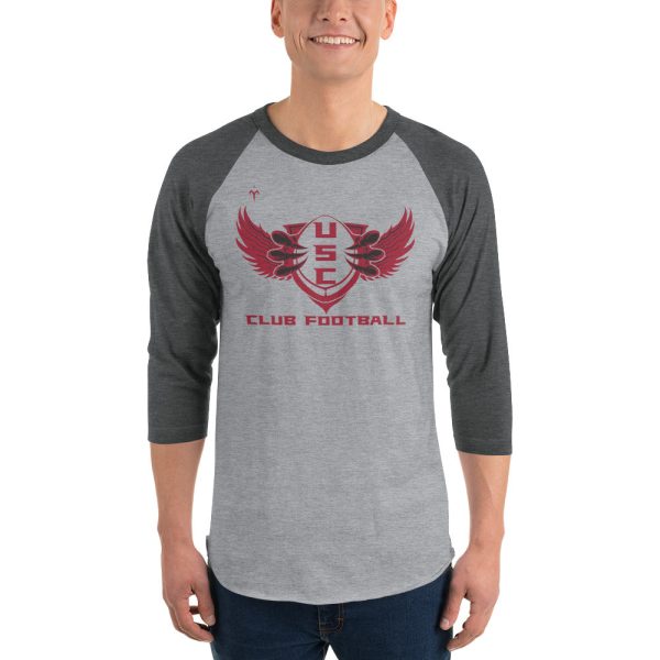 USC Club Football 3 4 sleeve raglan shirt Online