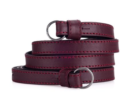 Leica Traditional carrying strap Nappa bordeaux Online now