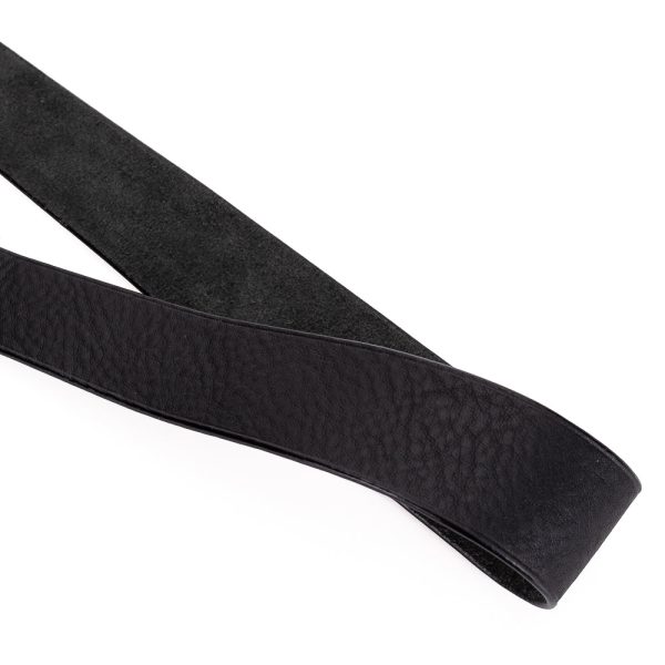 Arte di Mano Boa Neck Strap, 95cm - Minerva Black with White Stitching Online Sale