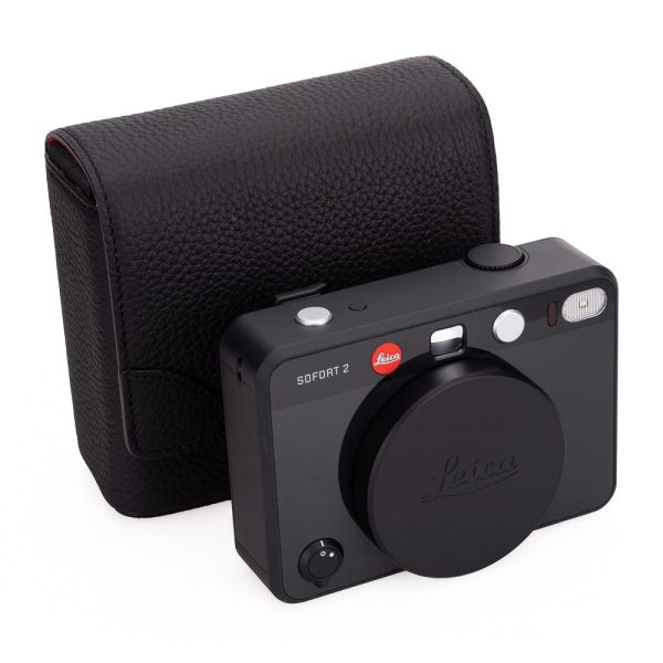 Oberwerth Micro Bag for Leica Sofort 2 -  Black w  Red Lining For Sale