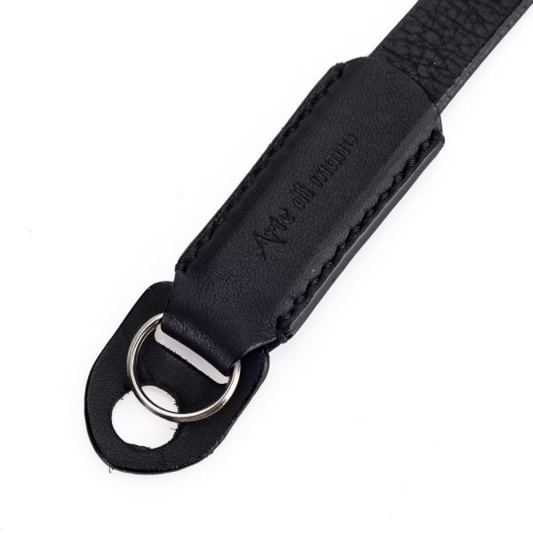 Arte di Mano Classic Hand Strap - Minerva Black with Black Stitching Online Sale