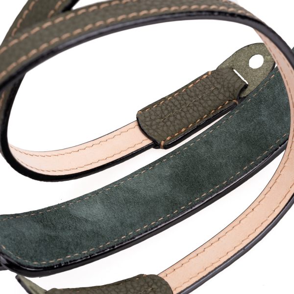 Arte di Mano Classic Neck Strap, Reinforced, 95cm - Shrunken Calf Khaki Supply