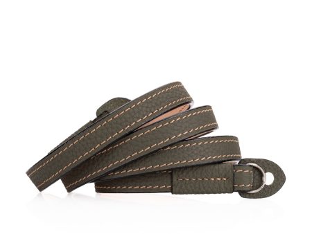 Arte di Mano Comodo Neck Strap, Reinforced, 95cm - Shrunken Calf Khaki For Cheap