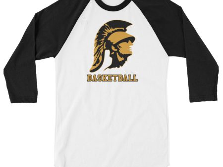 Yucca Valley High School Boys Basketball 3 4 sleeve raglan shirt Hot on Sale