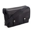 Oberwerth William Large Leather Camera Business Bag, Black with Red Lining Fashion