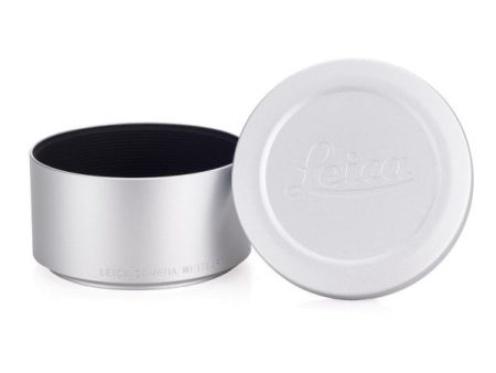 Lens hood with cap for M 75 + 90mm f 2.4, silver Cheap