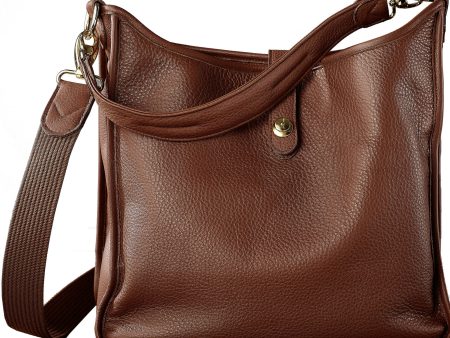 Oberwerth Kate Camera Business Bag, Cognac Leather with Gold Buckles, Clutch and Keywallet Online Sale