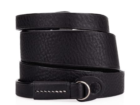 Arte di Mano Boa Neck Strap, 95cm - Minerva Black with White Stitching Online Sale