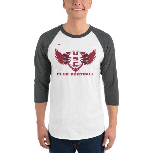 USC Club Football 3 4 sleeve raglan shirt Online