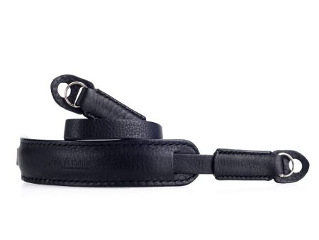 Arte di Mano Classic Neck Strap, 95cm - Minerva Black with Black Stitching For Cheap