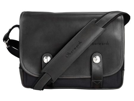 Oberwerth Freiburg Medium Photo Bag - Cordura Leather - Black Black Online Hot Sale