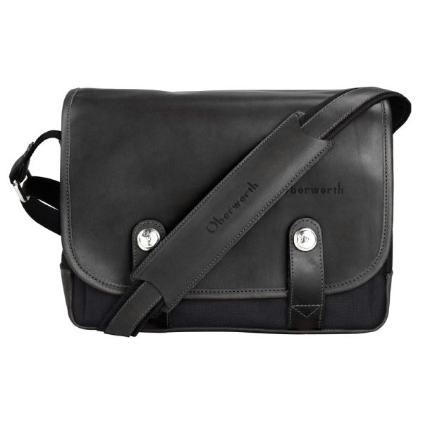 Oberwerth Freiburg Medium Photo Bag - Cordura Leather - Black Black Online Hot Sale