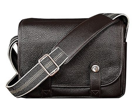 Oberwerth Harry & Sally Medium Leather Camera Bag, Dark Brown Online Sale