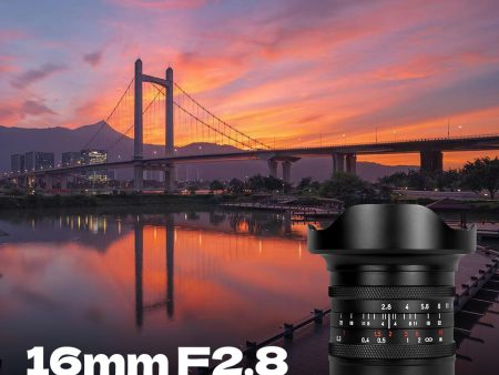 16mm F2.8 Full Frame Ultral Wide Angle Manual Focus Mirrorless Camera Lens, Fit for Canon RF Nikon Z Sony E L Mount Fashion