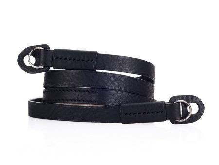 Arte di Mano Comodo Neck Strap, 95cm - Minerva Black with Black Stitching Online