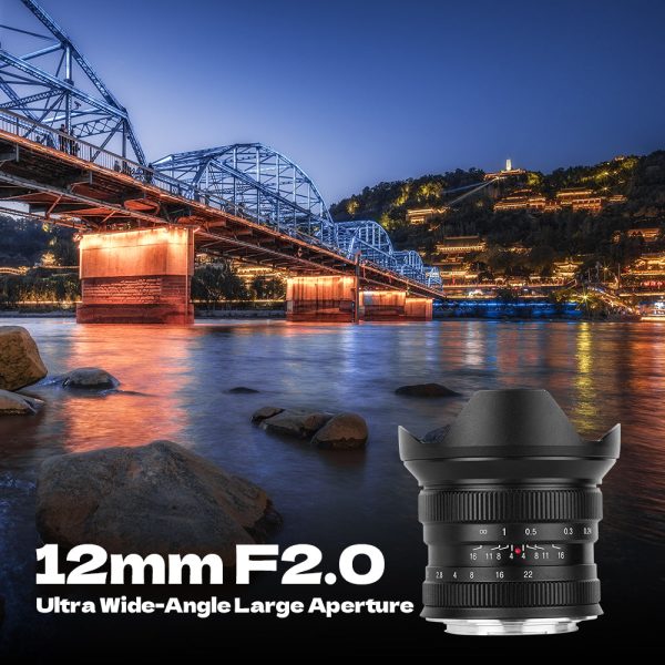 12mm F2.0 Ultra Wide-Angle Big Aperture APS-C Manual Focus Mirrorless Cameras Lens, Fit for Sony E Mount Fashion