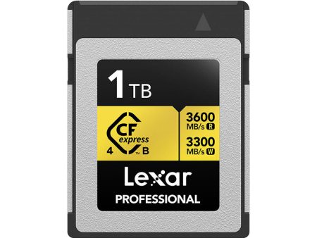 Lexar, Professional GOLD CFexpress, 1TB, 4.0 Type B Card For Discount