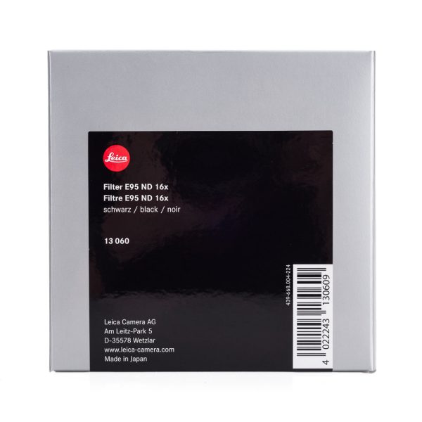 Leica E95 ND 4-Stop 16x Filter, Black Online