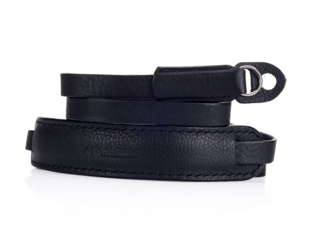 Arte di Mano Classic Neck Strap, XL, 120cm - Minerva Black with Black Stitching Sale