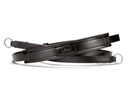 Leica Neck Strap Vintage, leather, black on Sale