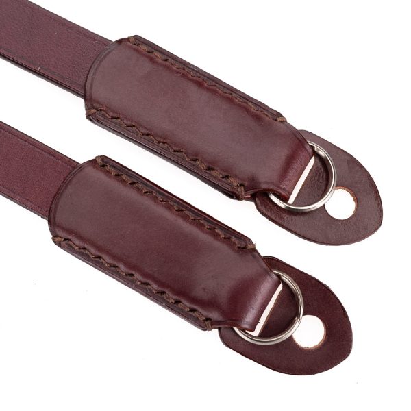 Arte di Mano Classic Neck Strap, 95cm - Italian Shell Cordovan & Buttero Burgundy Discount