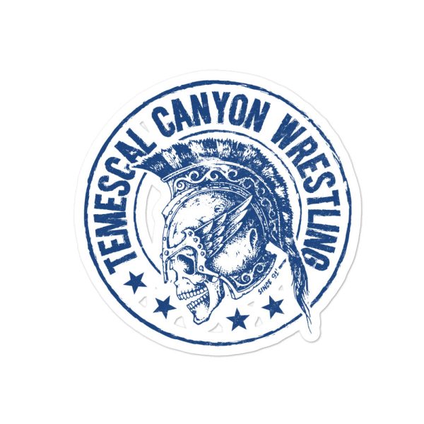 Temescal Canyon Wrestling Bubble-free stickers Online Sale