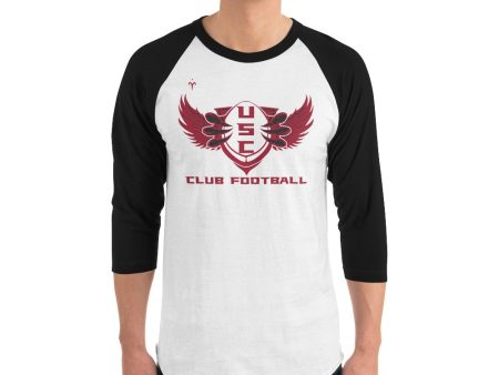 USC Club Football 3 4 sleeve raglan shirt Online