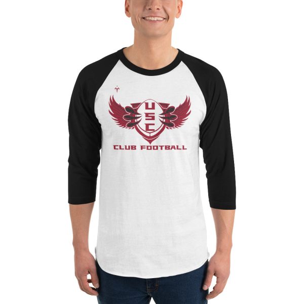 USC Club Football 3 4 sleeve raglan shirt Online