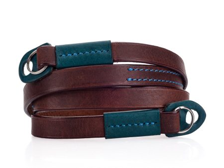 Arte di Mano Comodo Neck Strap, 95cm - Rally Volpe with Minerva Blue Accents Online now