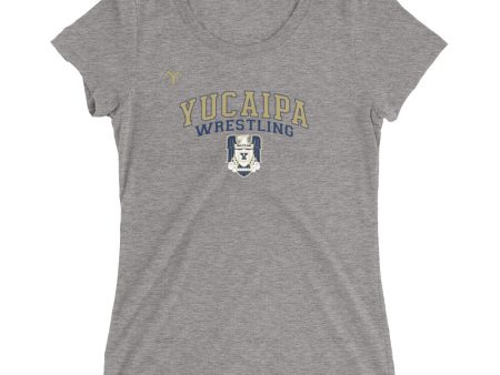 Yucaipa Wrestling Ladies  short sleeve t-shirt Cheap