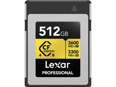 Lexar, Professional GOLD CFexpress, 512 GB, 4.0 Type B Card Online