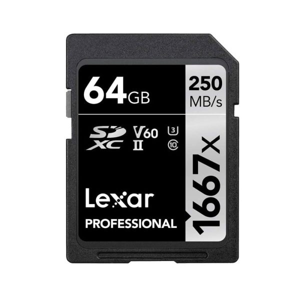 Lexar Professional 1667x 64GB SDXC UHS-II Card Hot on Sale