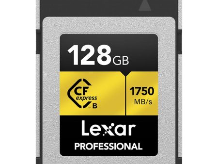 Lexar 128GB Professional CFexpress Type B Card, Gold Series Online Sale