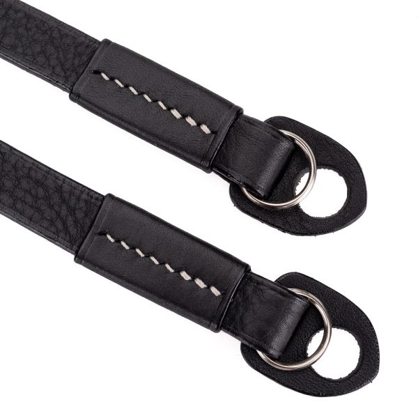 Arte di Mano Boa Neck Strap, XL, 120cm - Minerva Black with White Stitching Online Sale