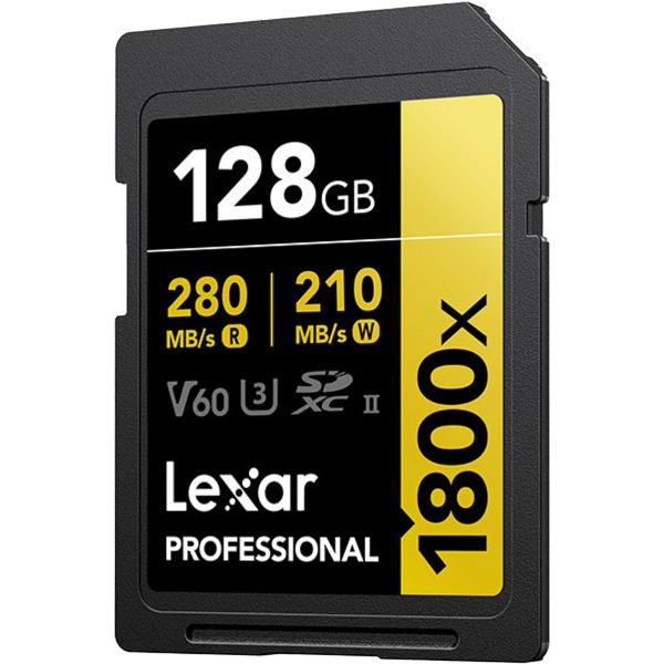 Lexar Professional 1800x 128GB SDXC UHS-II, U3 Gold (2-Pack) Discount