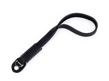 Arte di Mano Classic Hand Strap - Minerva Black with White Stitching Cheap